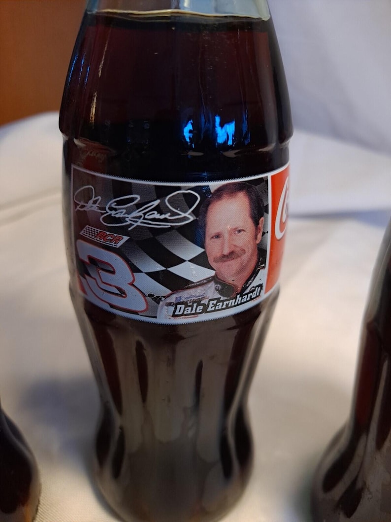 Lote de 4 botellas familiares de Coca-Cola Nascar Racing de Ricky Dale, Kansas City imagen 3