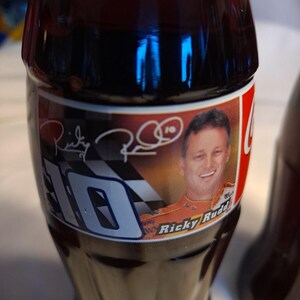 Lote de 4 botellas familiares de Coca-Cola Nascar Racing de Ricky Dale, Kansas City imagen 4