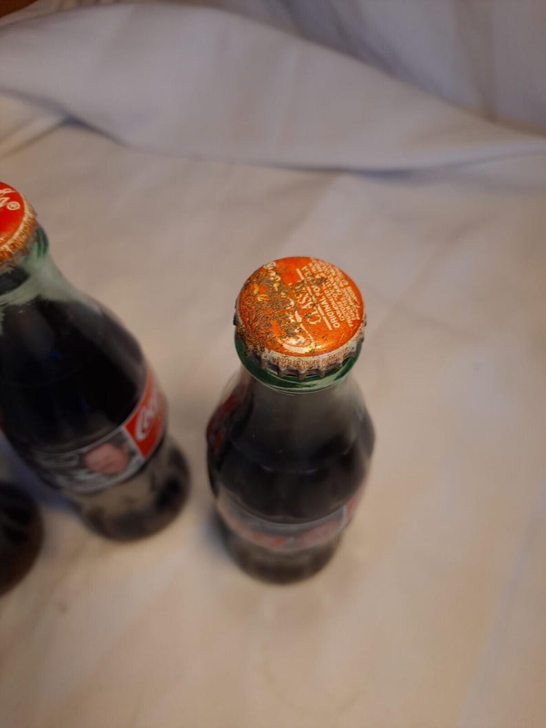 Lote de 4 botellas familiares de Coca-Cola Nascar Racing de Ricky Dale, Kansas City imagen 9