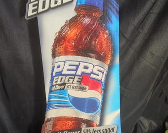 Figura promocional de cartón de Pepsi Edge de 24 pulgadas, difícil de encontrar.