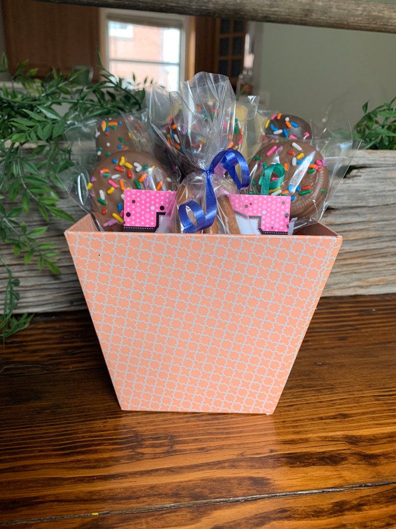 Orange Chocolate Gift Basket Mothers Day Gift Chocolate Etsy