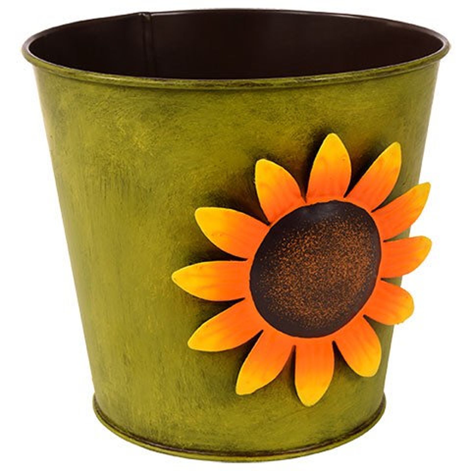 Chocolate Sunflower Flower Pot Gift Basket Sunflower Gift Etsy