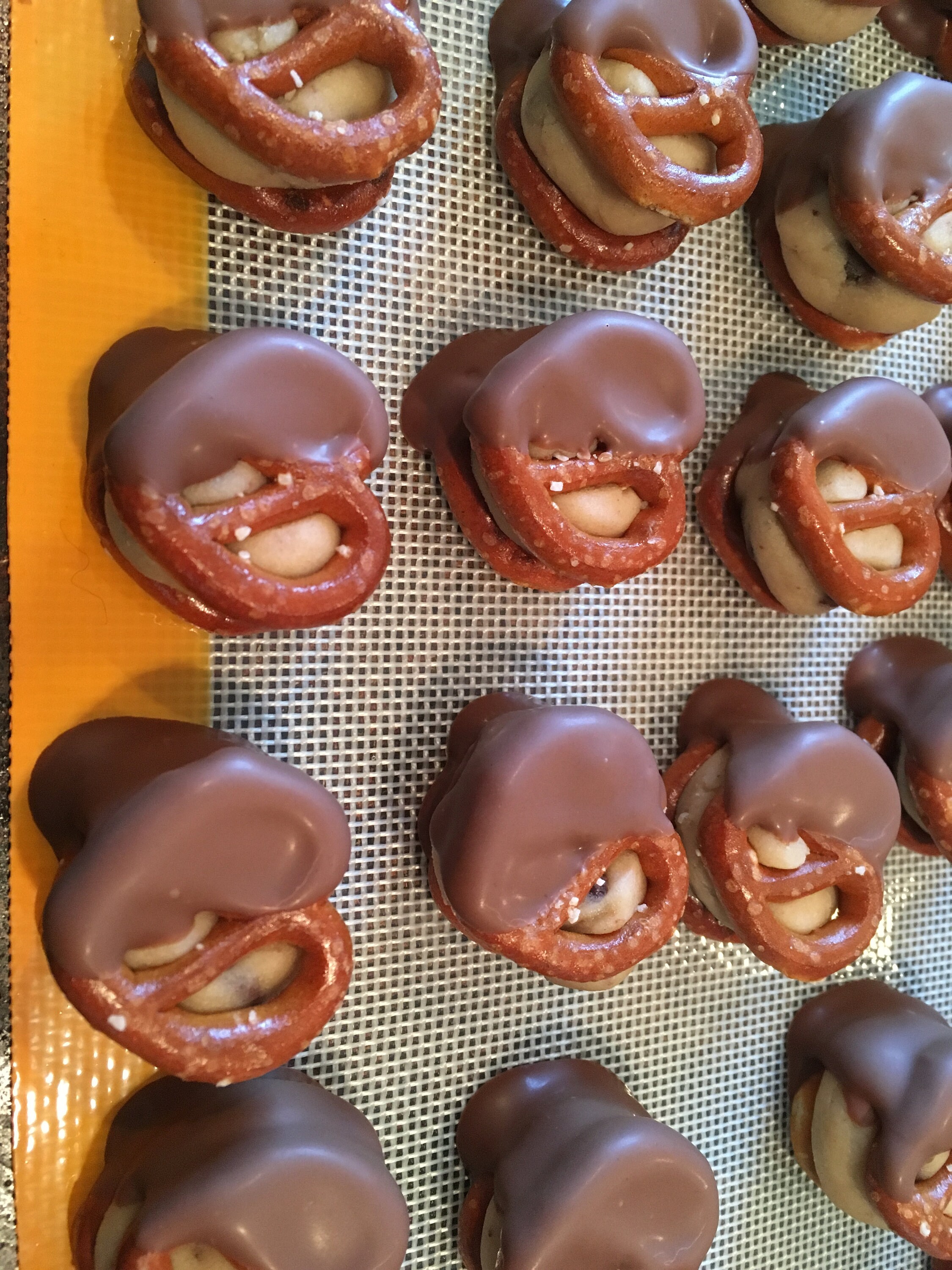 Chocolate Chip Cookie Dough Pretzel Bites Chocolate Gift Etsy