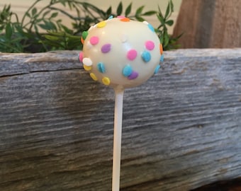 Confetti Cake Pops - Unicorn Party - Party Favors - Cake Pops - Birthday Party Favors - Rainbow Cake Pops - 1 Dozen