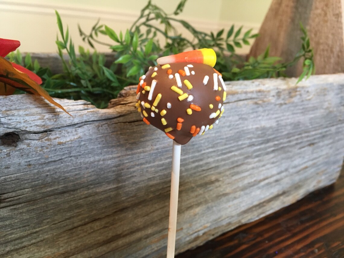 Candy Corn Cake Pops Thanksgiving Cake Pops Assorted Fall Etsy