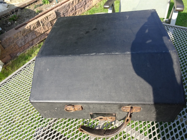 typewriter with wooden case Groma Type N