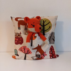 Fox cuddly toy with children&#39;s pillow