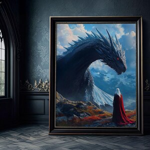 Abraxos Manon The Mighty Bond Digital Wall Art Epic Fantasy Wall Art Fantasy Adventure World Battles of Kingdom of Ash