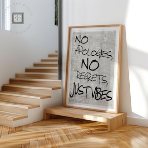Masculine Wall Art Print Industrial Motivational Poster for Man Cave and Office Decor Black and White Modern Home Art
