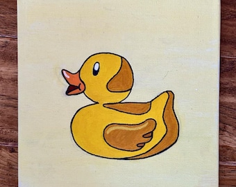 Yellow Rubber Ducky Pop Art