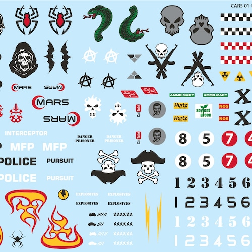 Waterslide Decals for 1/64 Diecast Cars - Etsy