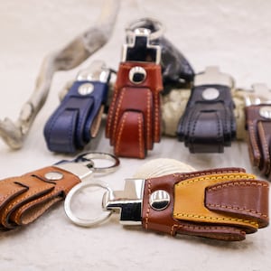 &quot;Original&quot; key ring in genuine Italian leather.