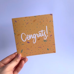 Tarjeta de felicitación, tarjeta de felicitación, tarjeta de felicitación, tarjeta de felicitación naranja, tarjeta de felicitación por él / por ella, tarjeta de felicitación lindo