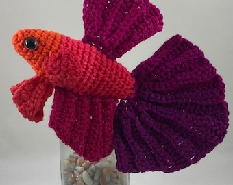 Betta Fish Crochet Amigurumi Pattern PDF
