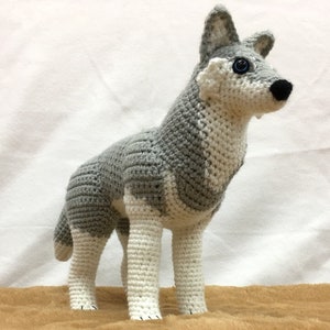 Grey Wolf Crochet Amigurumi Pattern PDF