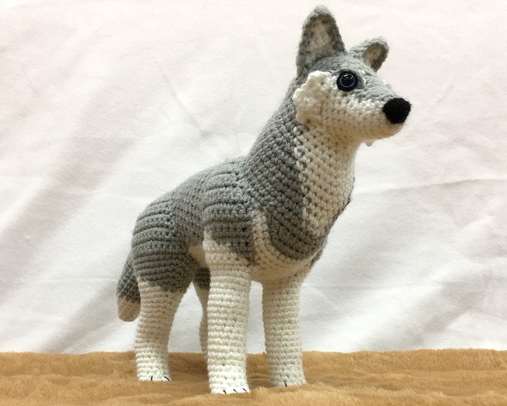 Grey Wolf Crochet Amigurumi Pattern PDF Etsy