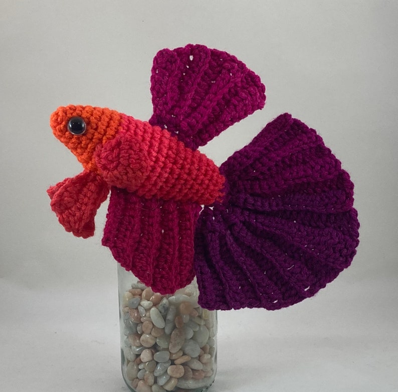 Betta Fish Crochet Amigurumi Pattern PDF image 4