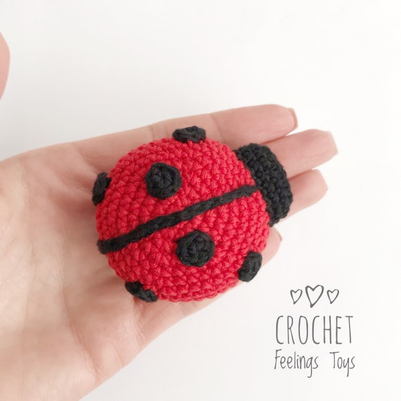 Ladybug Rattle Crochet Pattern CROCHET PATTERN RATTLE Crochet teether pattern Crochet Ladybug pattern ...