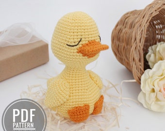 Duck crochet pattern Duck amigurumi pattern Crochet duck plush pattern soft toy