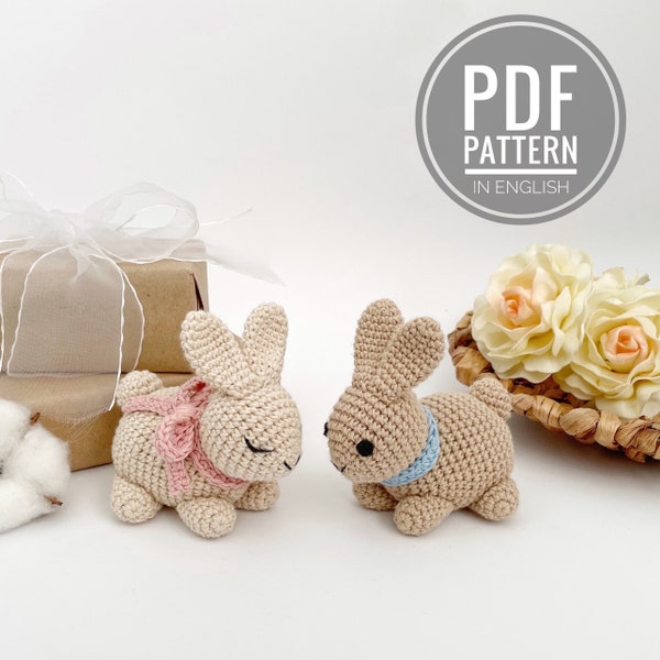 Crochet bunny pattern Amigurumi bunny pattern Crochet rabbit pattern Stuffed bunny plush Amigurumi pattern Rabbit plush pattern
