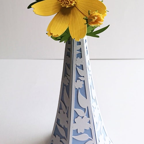 SVG Stem Vase Paper Stem Vase Cricut Files Instant Etsy Australia