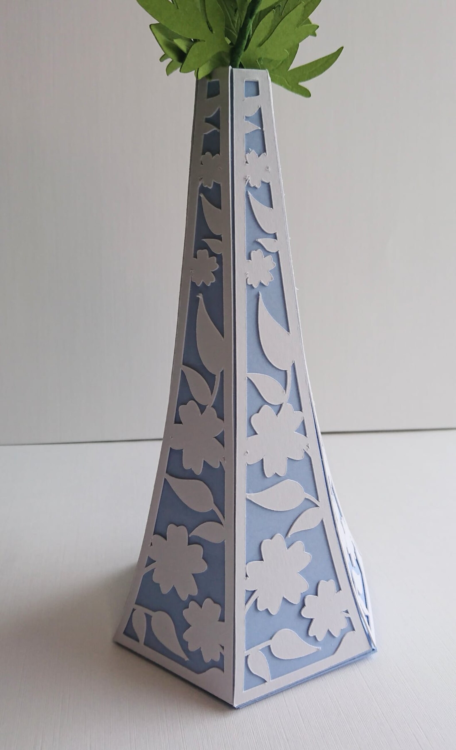 SVG Stem Vase Paper Stem Vase Cricut Files Instant Etsy