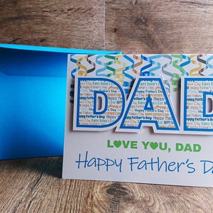 Pacchetto SVG e PNG per creare biglietti e buste per la festa del papà / Cricut Print Then Cut Project / File digitali - Download istantaneo