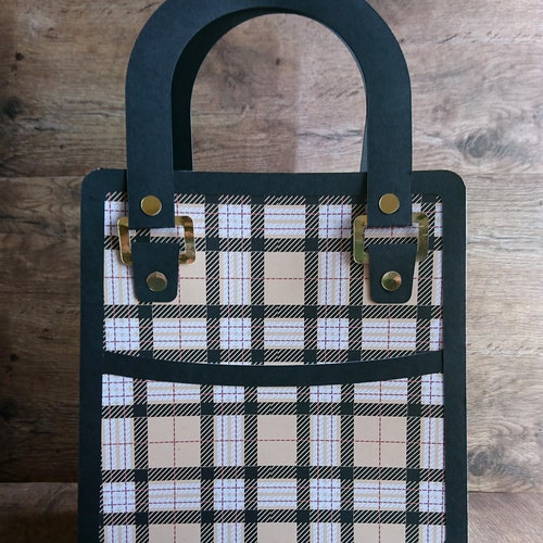 SVG File to Cut Very Large Handbag Gift Bag Purse Gift Bag Etsy