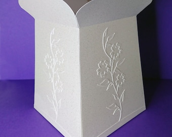 Large Flower Arrangement Box SVG, Vase Cut File (PDF Instructions)