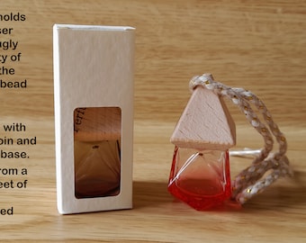 SVG, 3 file di scatole da infilare per 1 o 2 diffusori di fragranze per auto in stile flacone di profumo e 1 flacone + ricarica da 10 ml, Cricut Silhouette ScanNcut