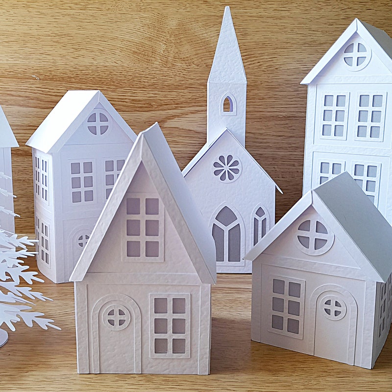 Wood Village Cut Out - Etsy