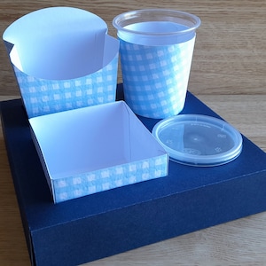 Paquete de archivos digitales para cortar 2 bandejas de cajas de comida diferentes para una fiesta infantil, formato SVG y PDF, Snacks de película SVG, Snacks de película svg
