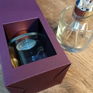 Arquivo digital para cortar caixa de apresentação para difusor de palhetas de 100ml, Cricut, Silhouette, ScanNCut, SVG, Studio 3, Canvas Workspace, Packaging SVGs