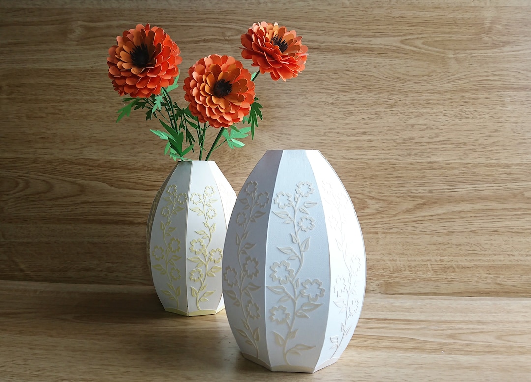 SVG File to Create Oval Vase Cricut Compatible SVG File Vase Etsy UK