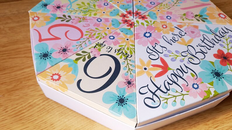 SVG and PNG Files to Create a Birthday Week Box, Birthday Advent SVG ...