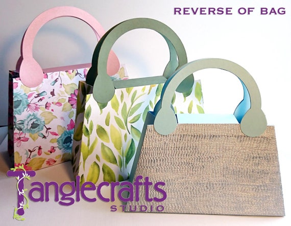 SVG File to Make Handbag Gift Bag, Purse SVG, Cricut Maker