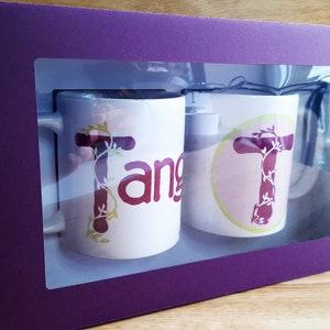 SVG file file to cut a large presentation box for two 11oz mugs, Cricut compatible files, Large gift box SVG, Mug box SVG