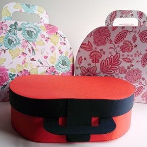Bolsa de regalo con estuche de tocador SVG, caja de regalo inusual, Cricut, Silhouette, ScanNCut, SVG, Studio3, CanvasWorkspace, caja de regalo SVG, caja svg, maleta svg