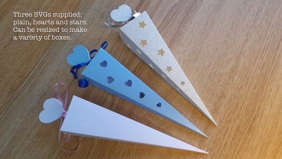 SVG file to cut a versatile single piece gift box, confetti box SVG, wedding favour box svg, party favour box svg, Cricut compatible files