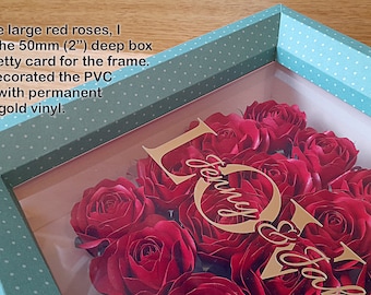 Digitale bestanden Deep Shadow Box Frames, 8"/205 mm Shadow Box-lijst, Vier diepten, Cricut, Silhouet, ScanNCut, SVG, Studio 3, Canvaswerkruimte