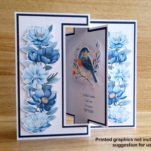 Digitale Dateien zum Schneiden einer Flipflop-Karte mit Panels und passendem Umschlag für Cricut, Silhouette, ScanNCut, SVG, Studio 3, Canvas Workspace