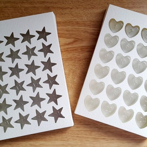 Caixas de concha FOS Advent, Cricut, Silhouette, ScannCut, SVG, Studio 3, Canvas Workspace, embalagem Wax Melts, caixa Tuck-in svg