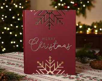 Book Style Advent Calendar template, Christmas Countdown Calendar for Cricut, Silhouette, ScanNCut, SVG, Studio 3, Canvas Workspace