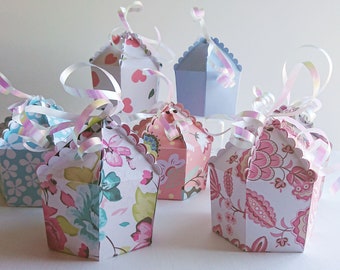 Cupcake Box SVG File, Favor Box Template (Digital Download)