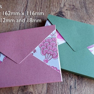 Sobres profundos para tarjetas adornadas, archivos digitales para Cricut, Silhouette y ScanNCut, SVG, Studio 3 y Canvas Workspace, Envelope SVG