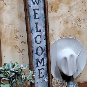 Western door welcome sign home decor