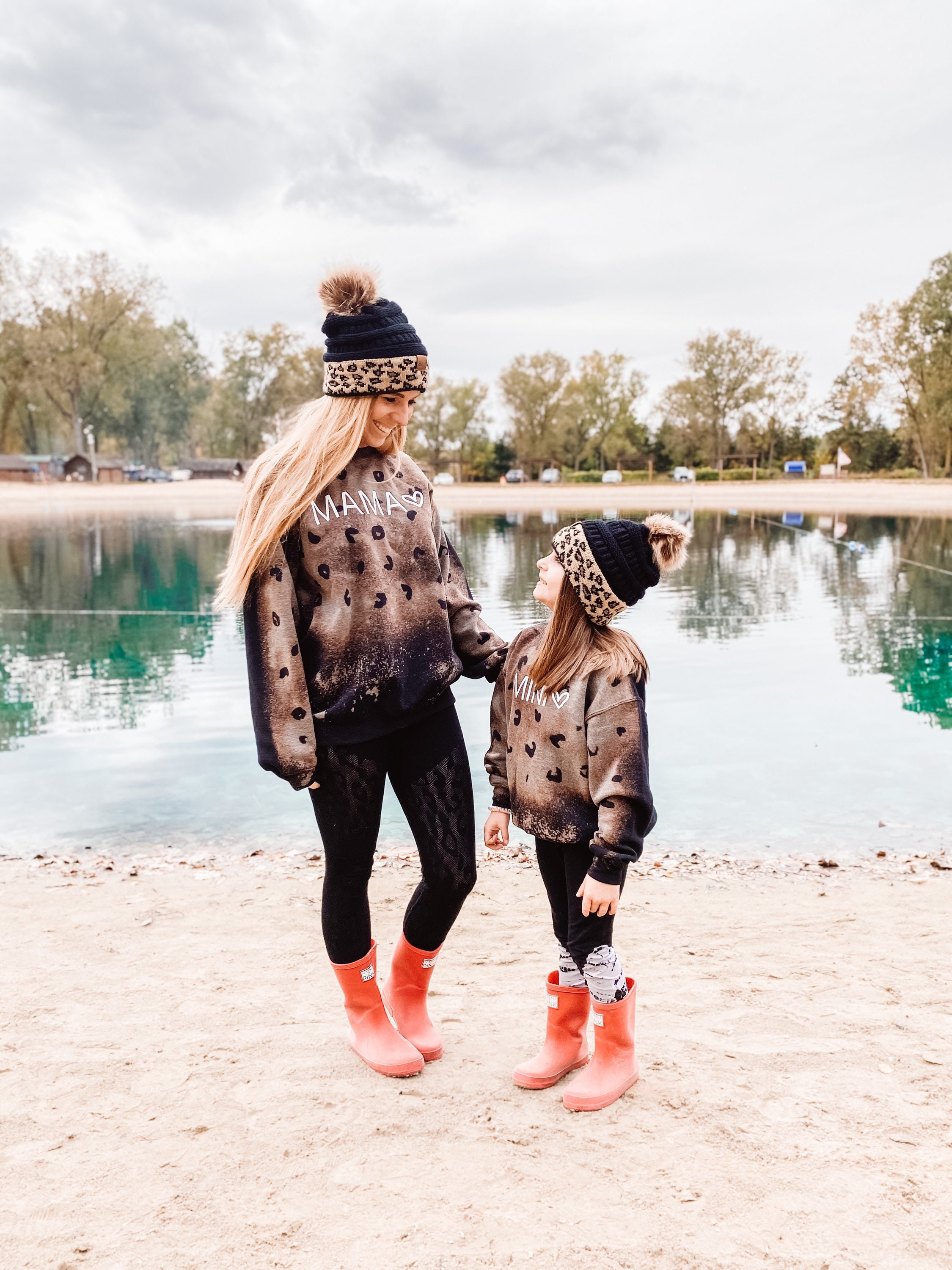 Mama Bleached Leopard Print Sweatshirt | Mama Sweatshirt