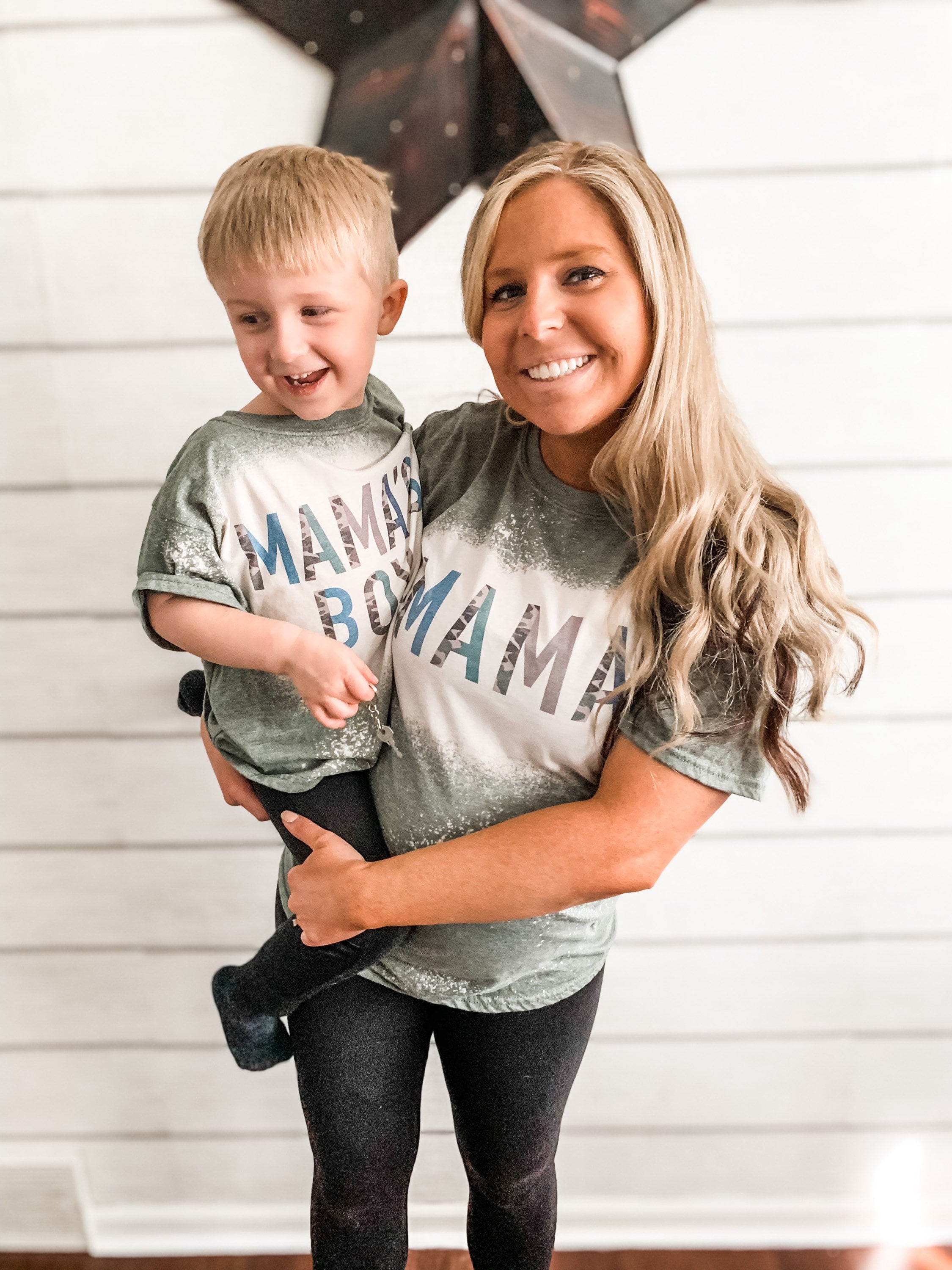 Camo Mama Bleached Tee | Mommy and Me