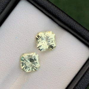 Pair* 2.80 Carats Precision Cut Wonderful *YELLOW BERYL* Pair* 2.80 Carats Precision Cut Wonderful *YELLOW BERYL*