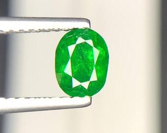 0.80 ct Oval Tsavorite Garnet: Vivid Green Gemstone for Fine Jewelry